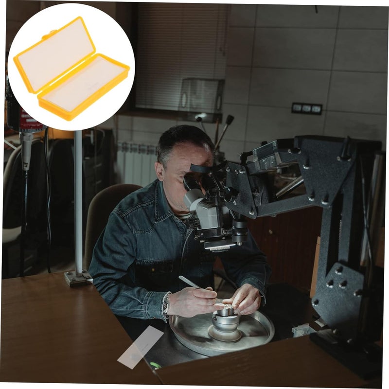 Cabilock 01mm Microscope Micrometer Calibrating Ruler With Storage Box For Lab Classroom - Image 5